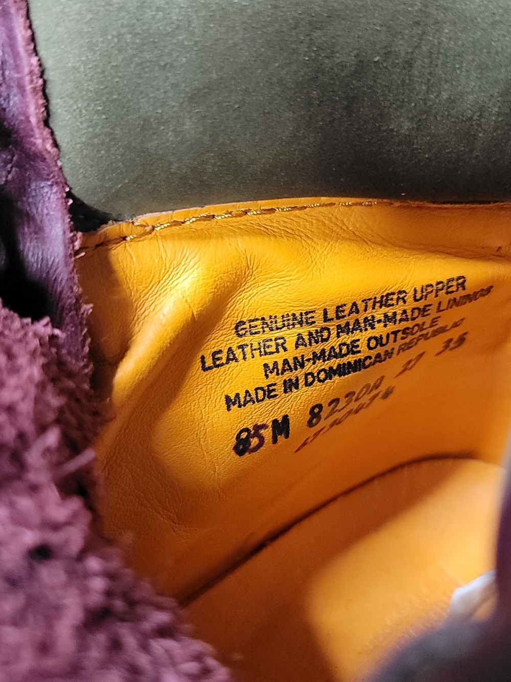 Timberland Burgundy Leather Lace-up Combat Boots | Lug Sole Utility Ankle Boots - Picture 5 of 5